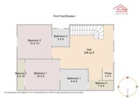 Floor 2 Unit 1 Floorplan