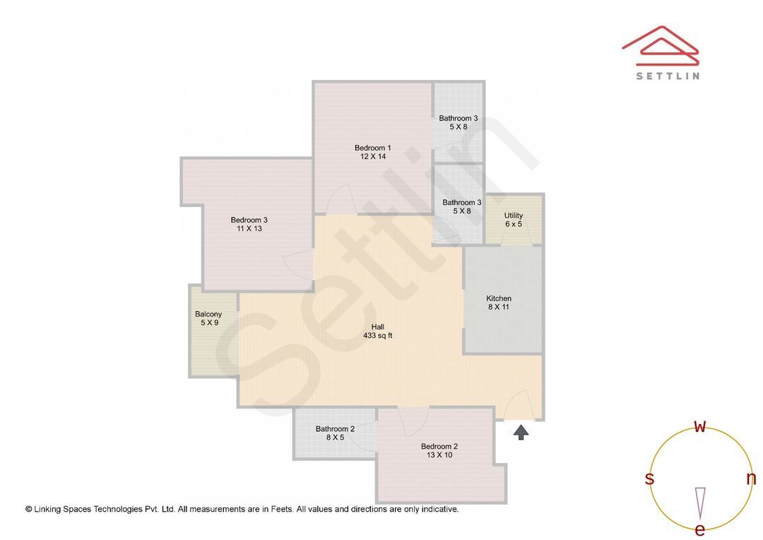 Floor Plan Durga Petals Bhk Price 3BHK Apartment For Sale In Durga