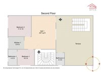 Floor 2 Unit 1 Floorplan