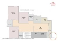 Floor 2 Unit 1 Floorplan